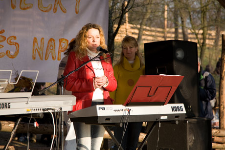 Szilvi a rendezvény háziasszonya