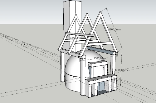 Delysa zsúpfedeles kemencéjének építése 2 Delysa zsúpfedeles kemencéjének építése 2