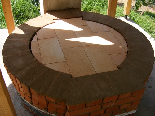 Delysa zsúpfedeles kemencéjének építése 18