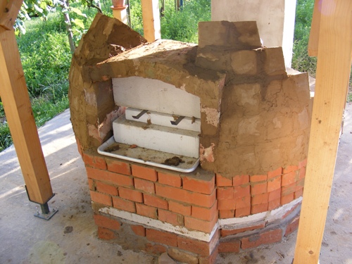 Delysa zsúpfedeles kemencéjének építése 21