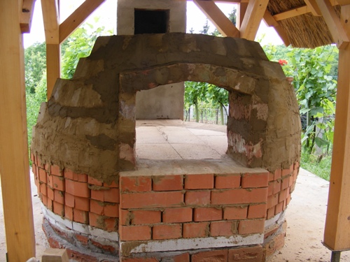 Delysa zsúpfedeles kemencéjének építése 22