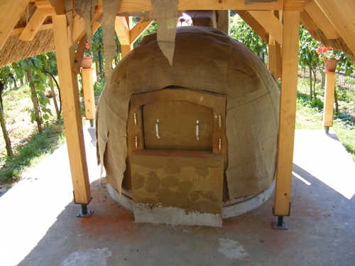 Delysa zsúpfedeles kemencéjének építése 42