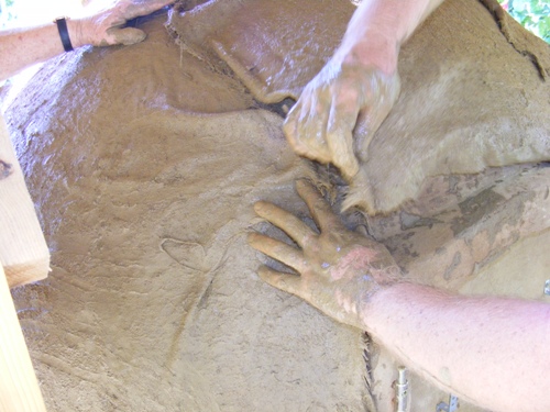 Delysa zsúpfedeles kemencéjének építése 43