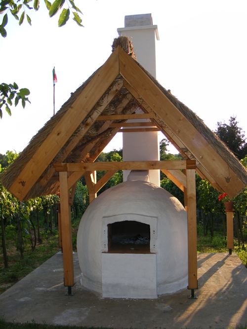 Delysa zsúpfedeles kemencéjének építése 45