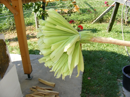 Delysa zsúpfedeles kemencéjének építése 50