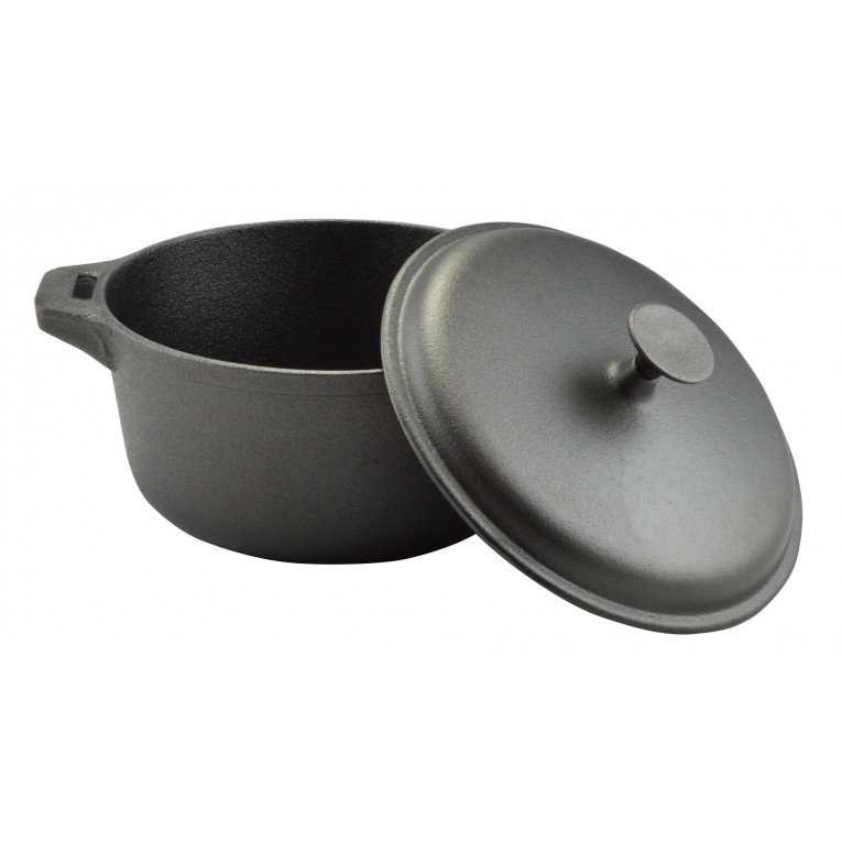 Öntöttvas lábas fedővel - 32 cm - 8 liter 1 Öntöttvas lábas