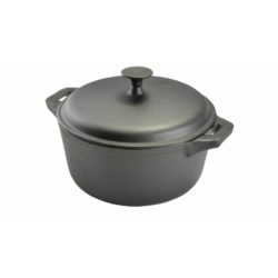 Öntöttvas lábas fedővel - 34 cm - 10 liter