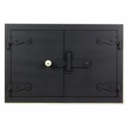 Szögletes lemez kemenceajtó - 60x40 cm